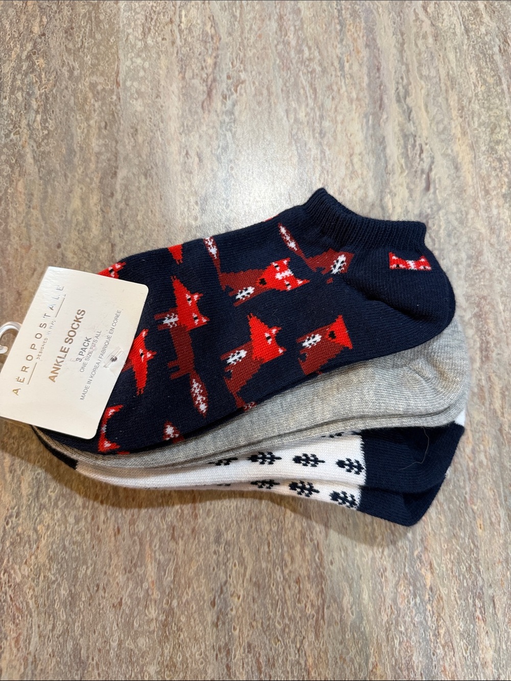 Aeropostale Low-Cut Sock Trio